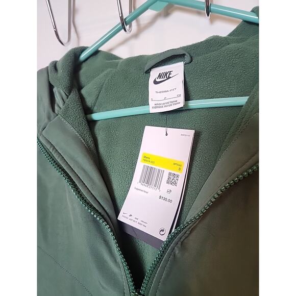 ✅Nike Sportswear Windrunner Winter Hooded Jacket Green SZ S Men's FB8618-323 - Picture 3 of 5